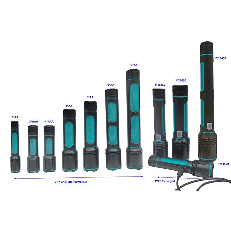 Lanterna recarregável de alta potência de 1500 lúmens