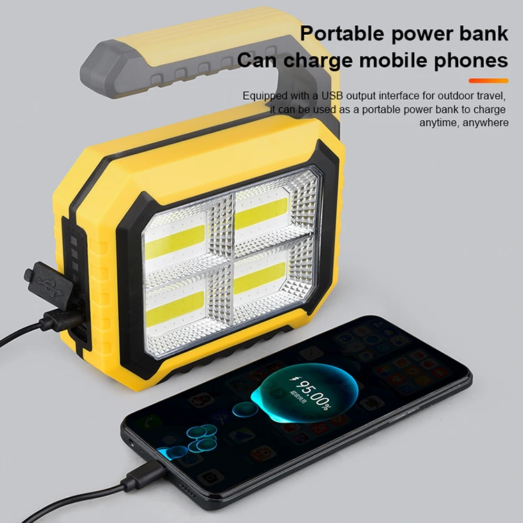 200lm Solar Rechargeable Portable Search Light 