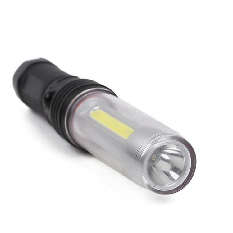 3 in 1 Multi-Functional Aluminum COB LED Rechargeable Flashlight