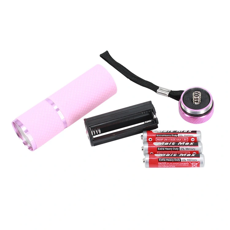 rubber coated glow in dark COB mini flashligh