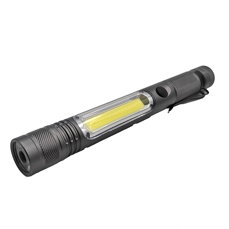 Lanterna LED COB com clipe portátil